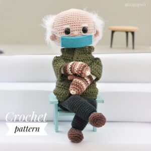 Bernie Sanders crochet doll pattern